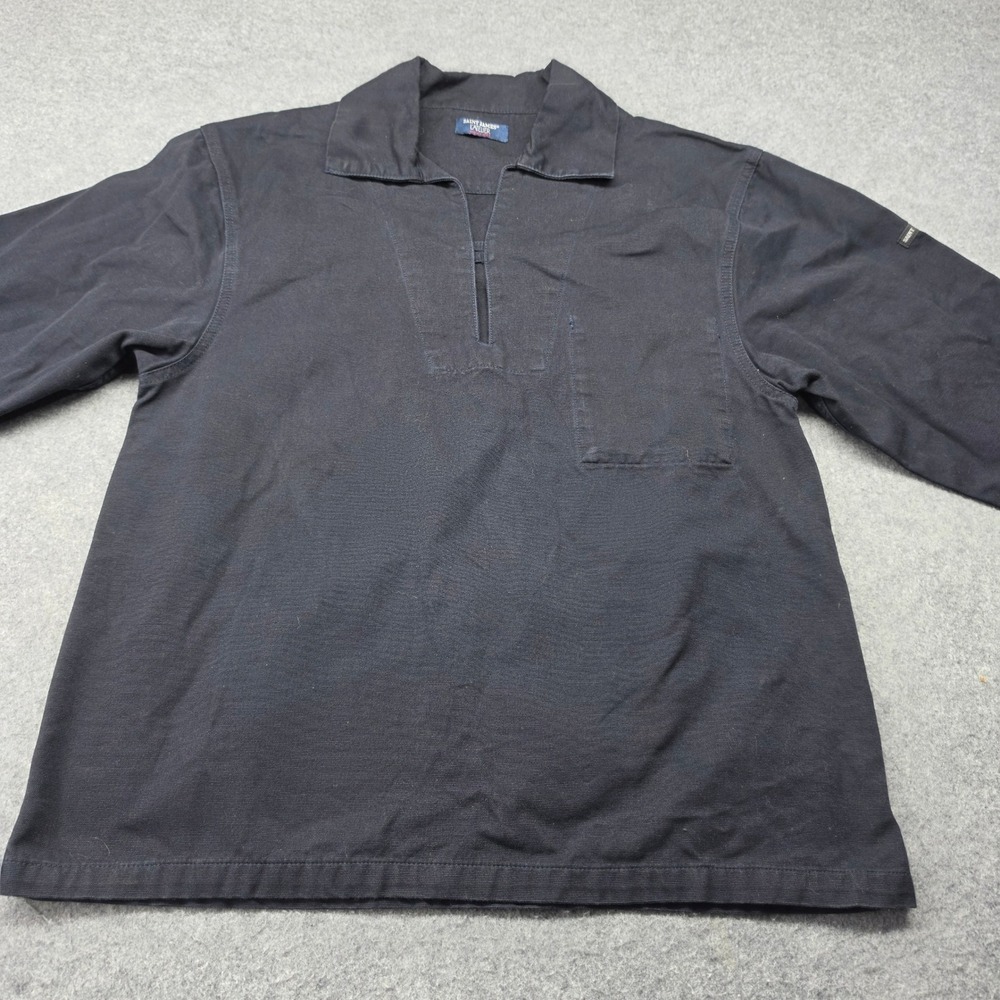 Saint James L'Atelier Vareuse Black Canvas Fisherman Smock Breton Work  Men